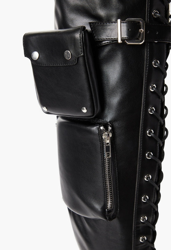Emyr Buckle Tall Boot - Image 5
