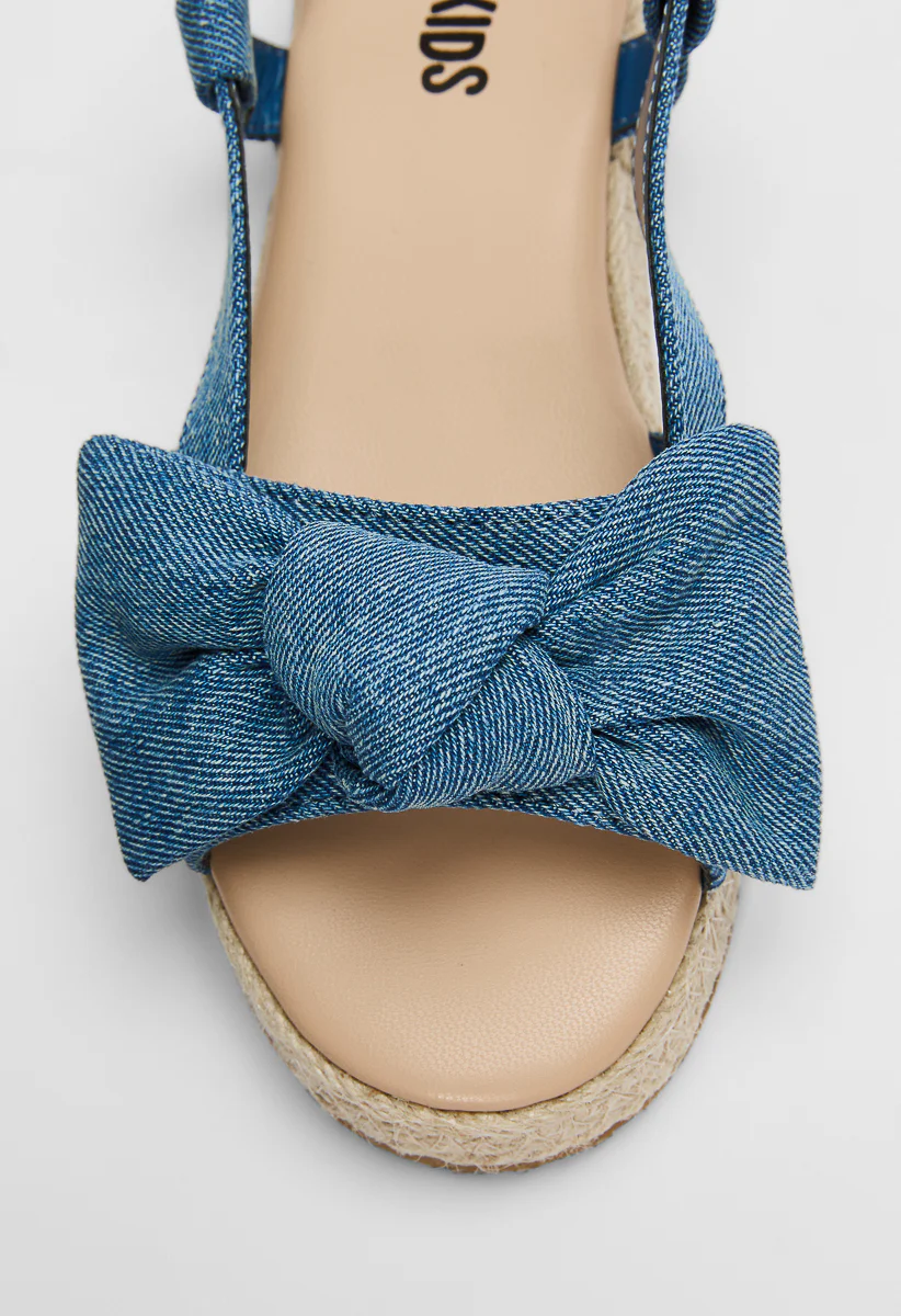 Espadrille Trim Bow Sandal - Image 7