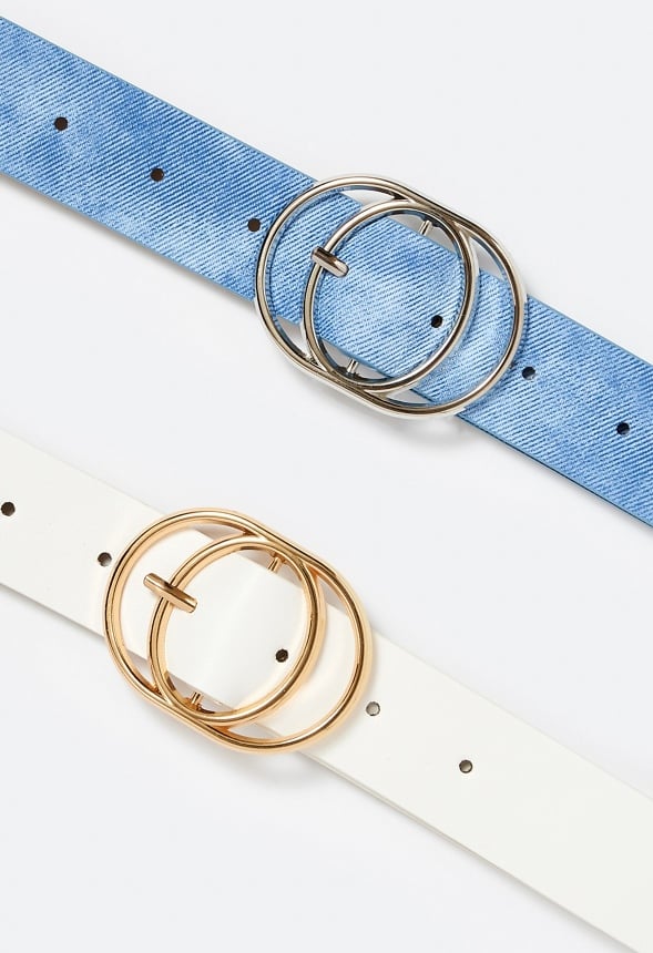 Esther Double Fine Ring Buckle Jeans Belt - Image 3