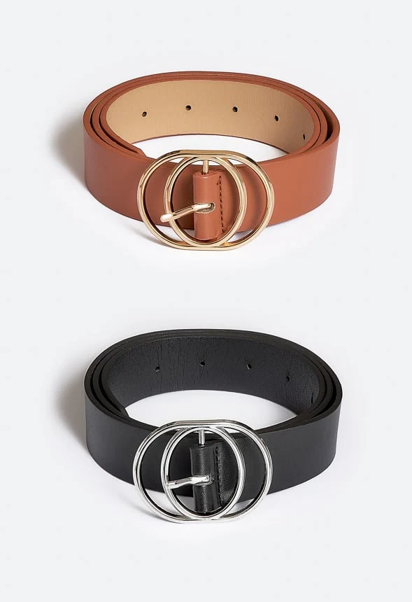 Esther Double Fine Ring Buckle Jeans Belt