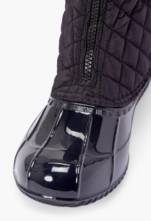 Evi Slip-On Quilted Duck Boot - Image 4