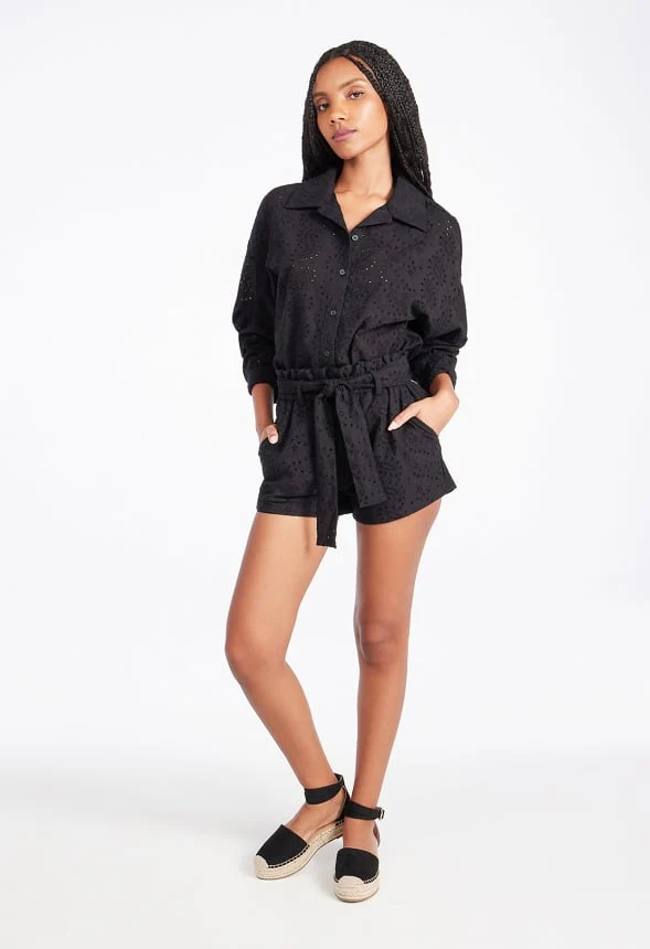 Eyelet Button Down Shirt - Image 6
