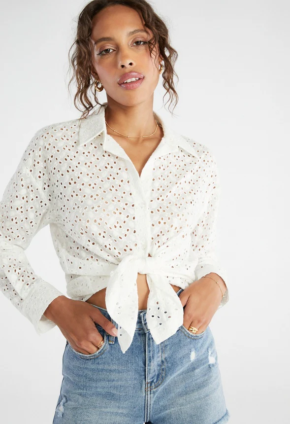 Eyelet Dobby Men's Shirt - Image 3
