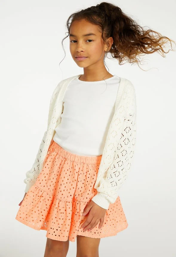 Eyelet Flowy Skirt - Image 2
