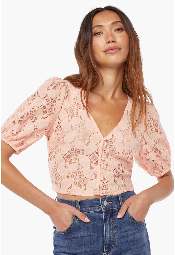 Eyelet Lace Top - Image 2