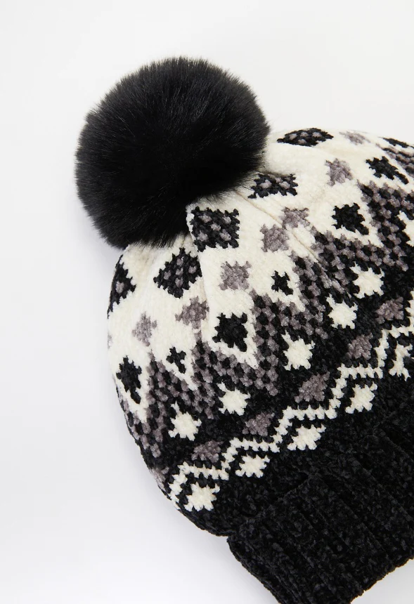 Fair Isle Pom Beanie - Image 3