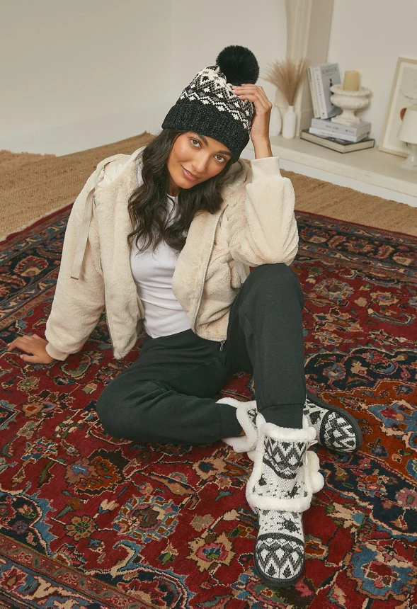 Fair Isle Pom Beanie - Image 4