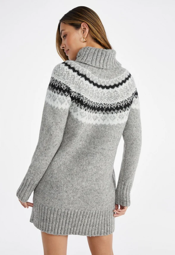 Fair Isle Sweater Dress - Image 2