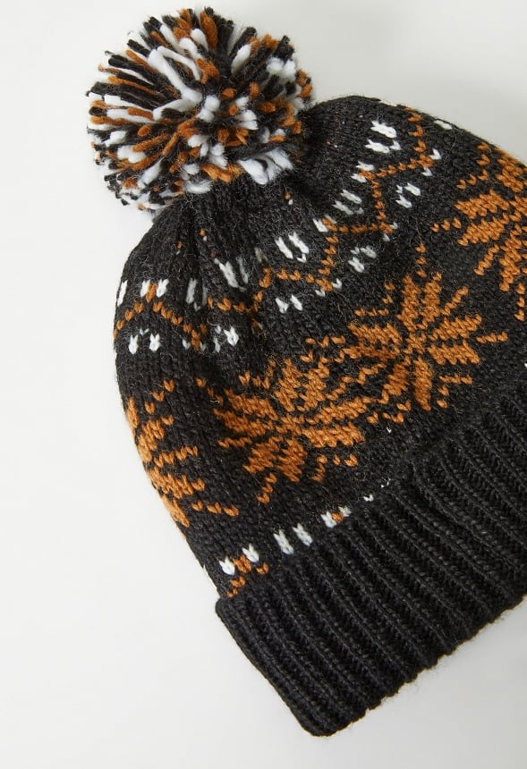 Fair Isle Pom Beanie - Image 3