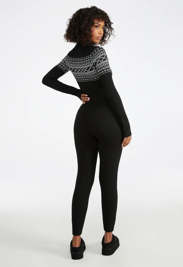Fair Isle Cozy Jumpsuit - Image 3