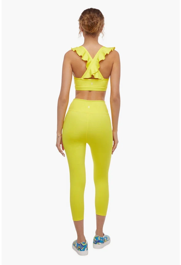 Faux Belt Capri Leggings - Image 3