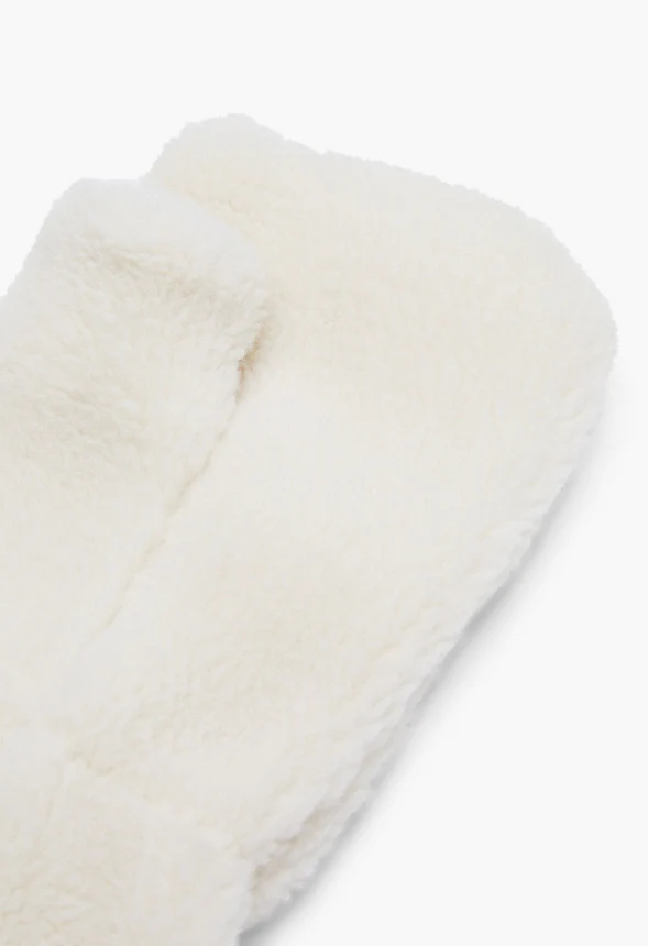 Faux Fur Fingerless Gloves - Image 2