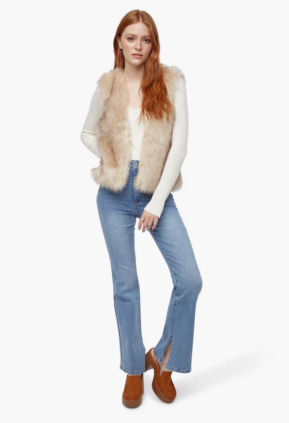 Faux Fur Gilet - Image 2