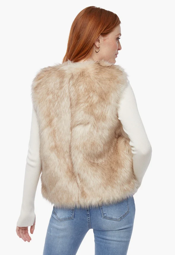 Faux Fur Gilet - Image 3