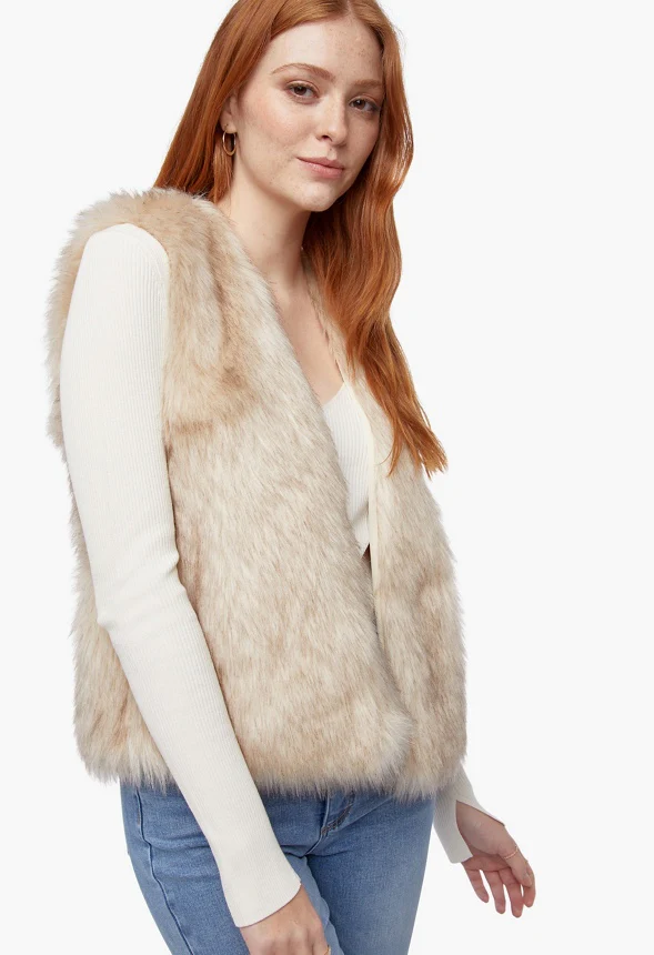 Faux Fur Gilet - Image 4