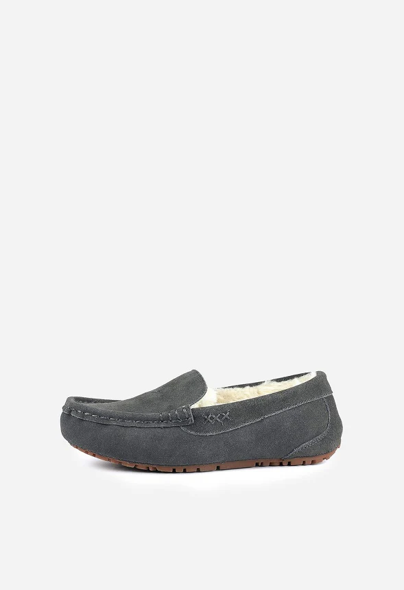 Faux Fur Moccasin Slippers - Image 3