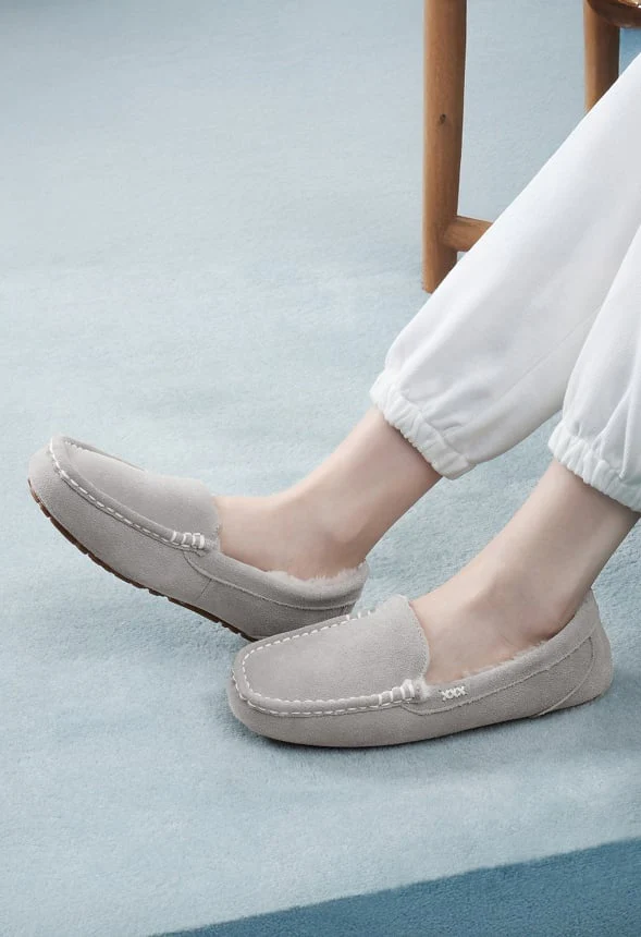 Faux Fur Moccasin Slippers - Image 2