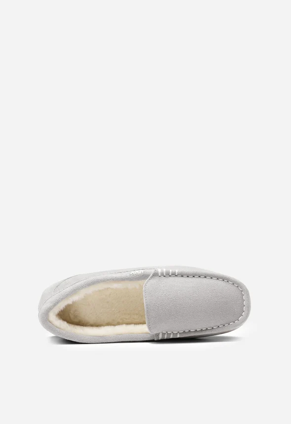 Faux Fur Moccasin Slippers - Image 3