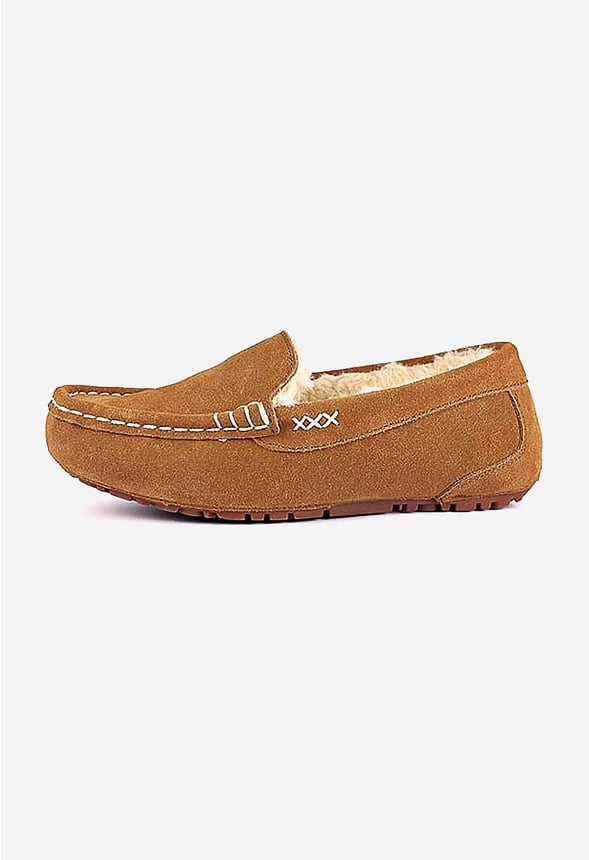 Faux Fur Moccasin Slippers - Image 3