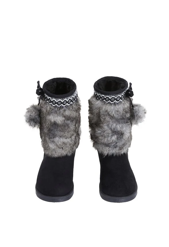 Pom Pom Fur Fuzzy Boot - Image 3