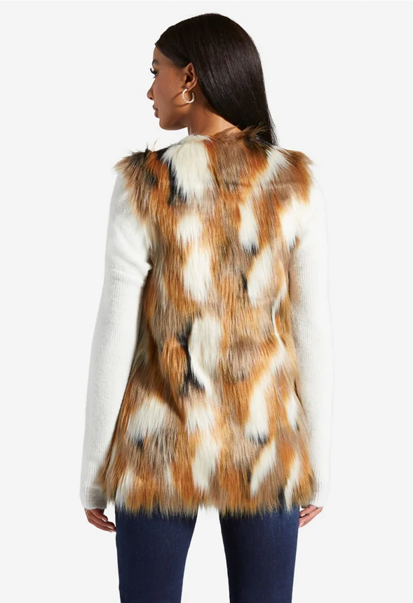 Faux Fur Vest - Image 2