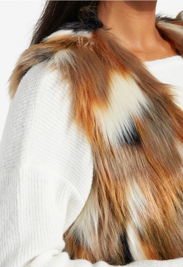Faux Fur Vest - Image 3