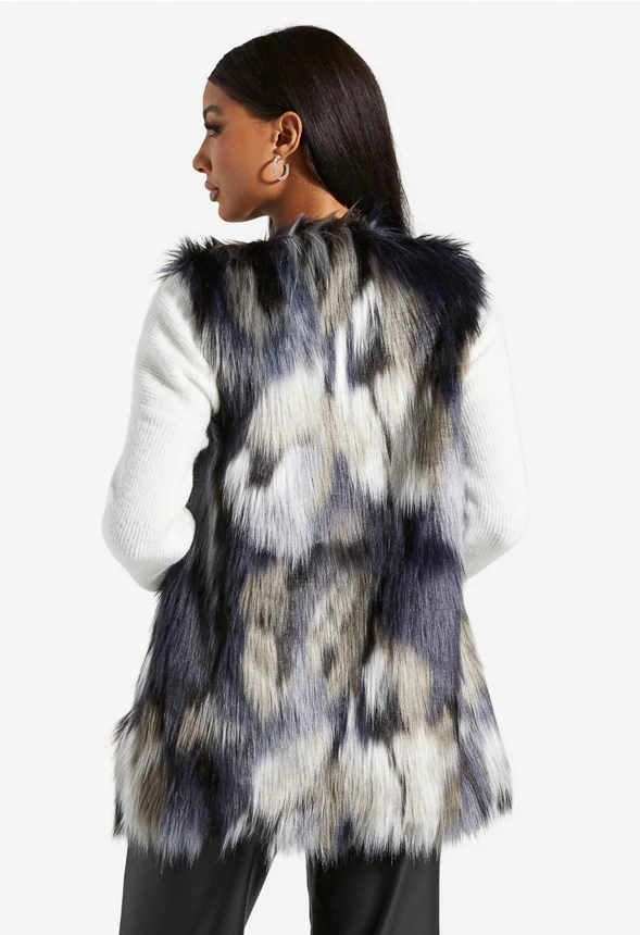 Faux Fur Vest - Image 2