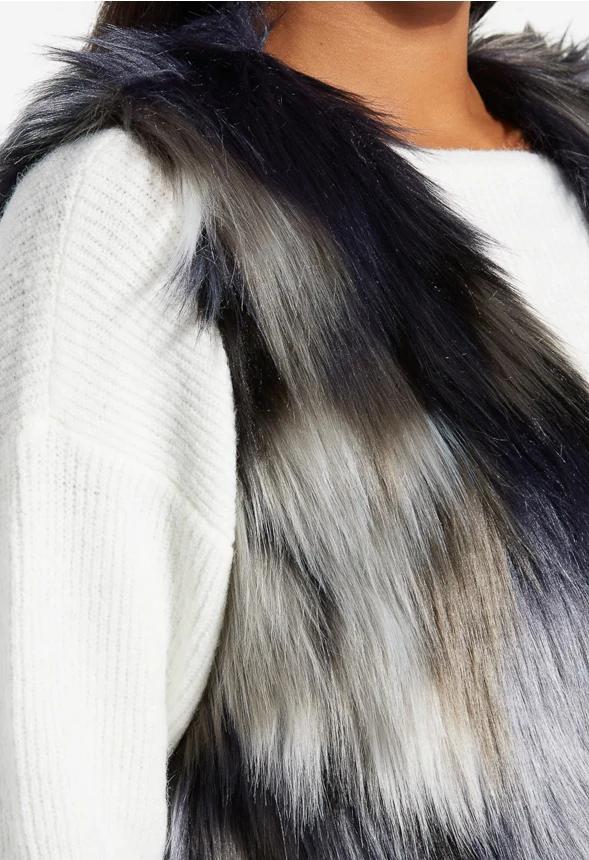 Faux Fur Vest - Image 3
