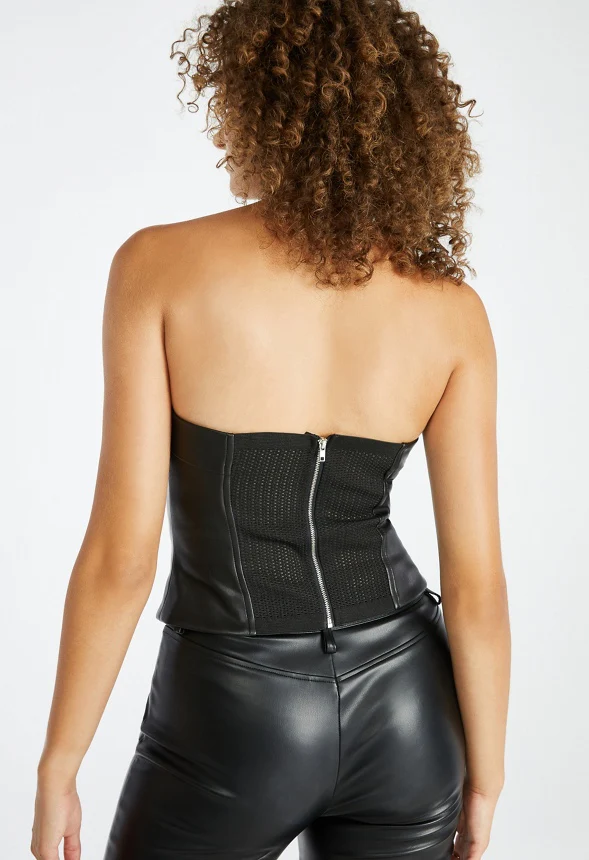 Faux Leather Corset - Image 2