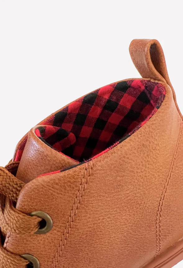 Faux Leather High Top Sneaker - Image 2