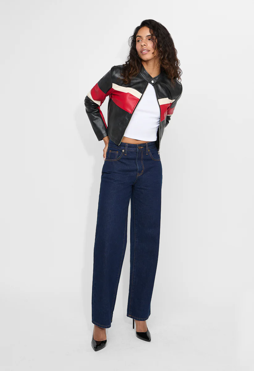Faux Leather Jacket - Image 2
