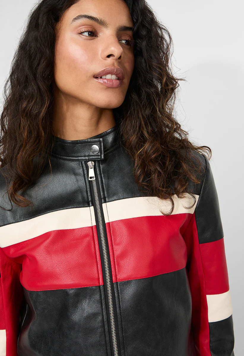 Faux Leather Jacket - Image 4