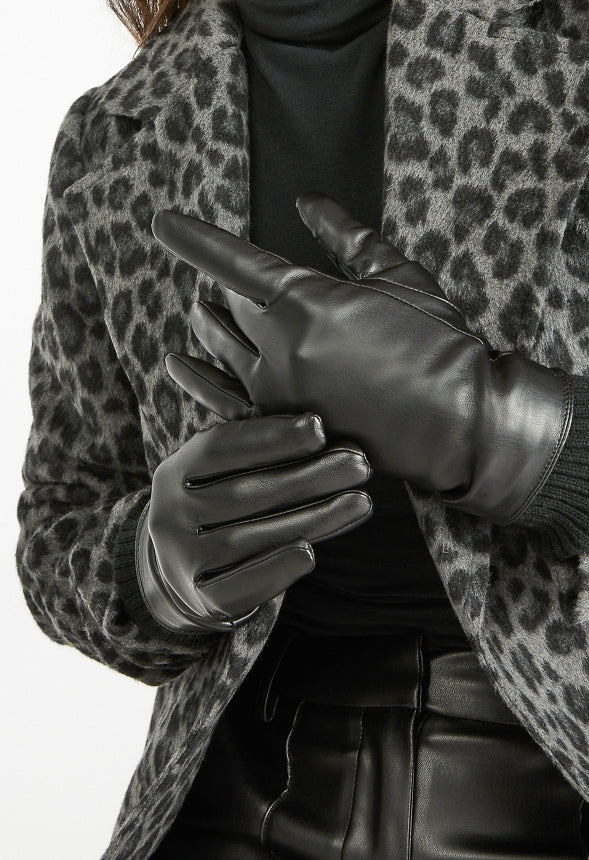 Faux Leather Gloves - Image 6