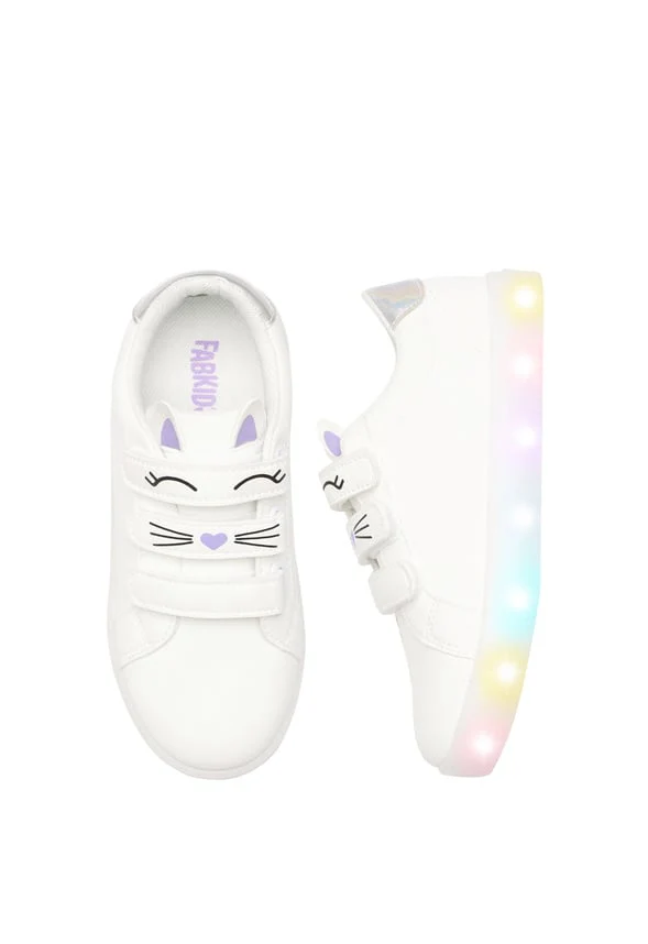 Faux Leather Light Up Cat Sneaker - Image 5