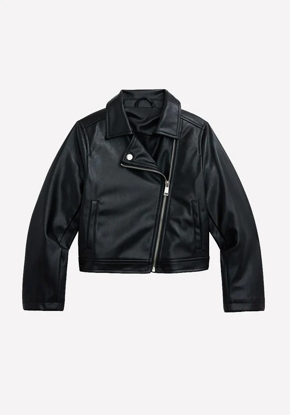 Faux Leather Moto Jacket - Image 2