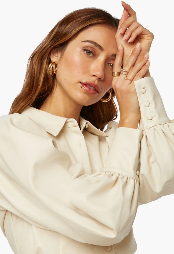 Faux Leather Shirt - Image 4