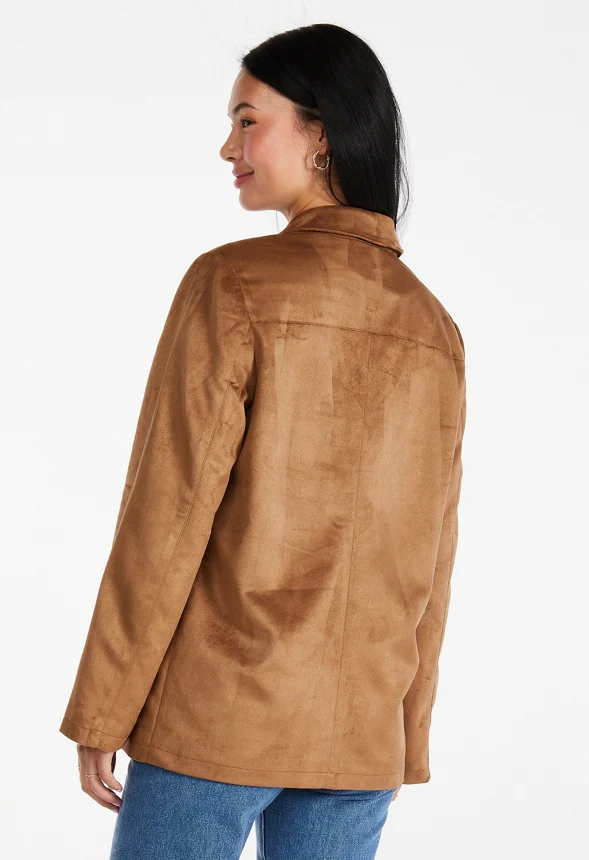 Faux Suede Jacket - Image 2