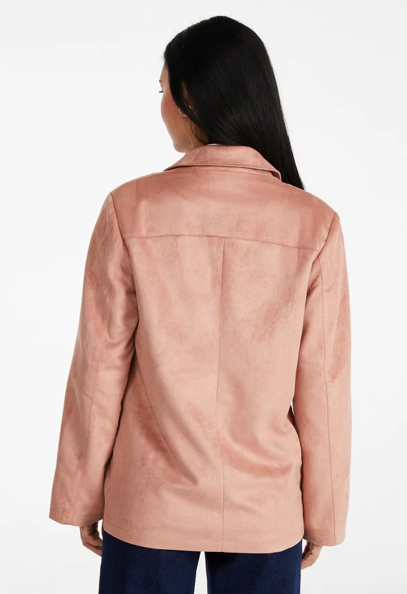 Faux Suede Jacket - Image 2