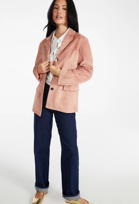 Faux Suede Jacket - Image 4