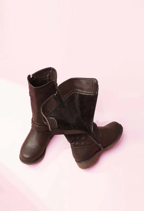 Faux Winter Riding Boot - Image 4