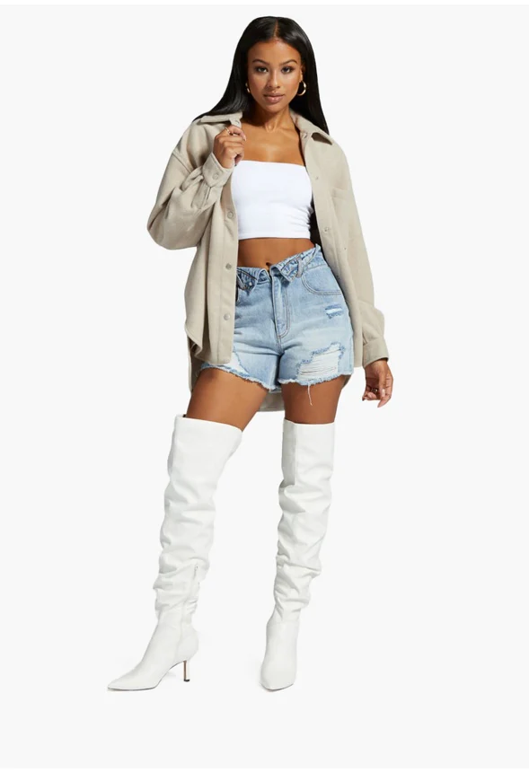 Faux Wool Shacket - Image 4