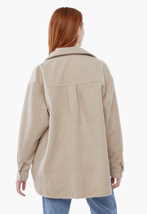 Faux Wool Shacket - Image 2