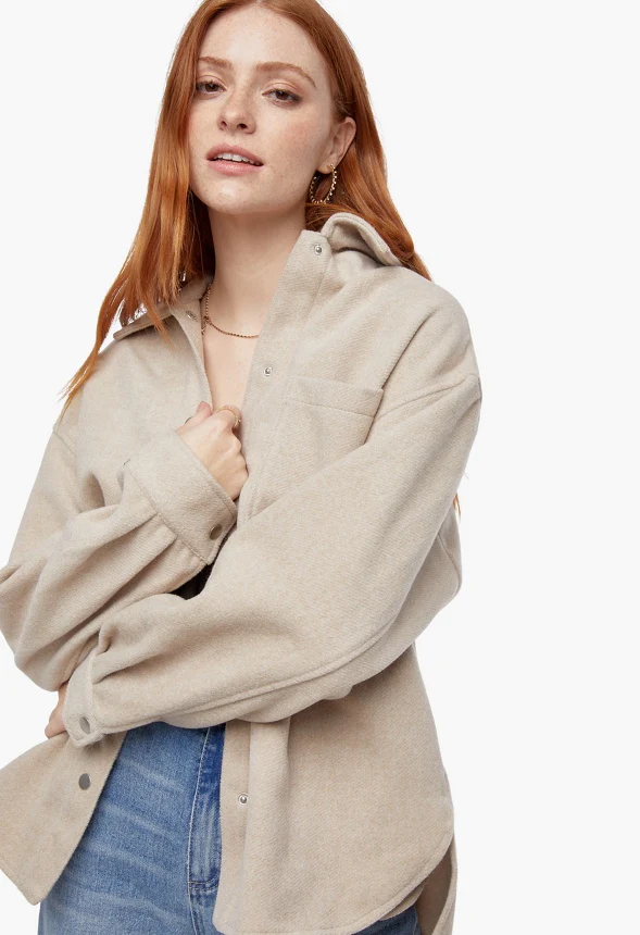 Faux Wool Shacket - Image 4