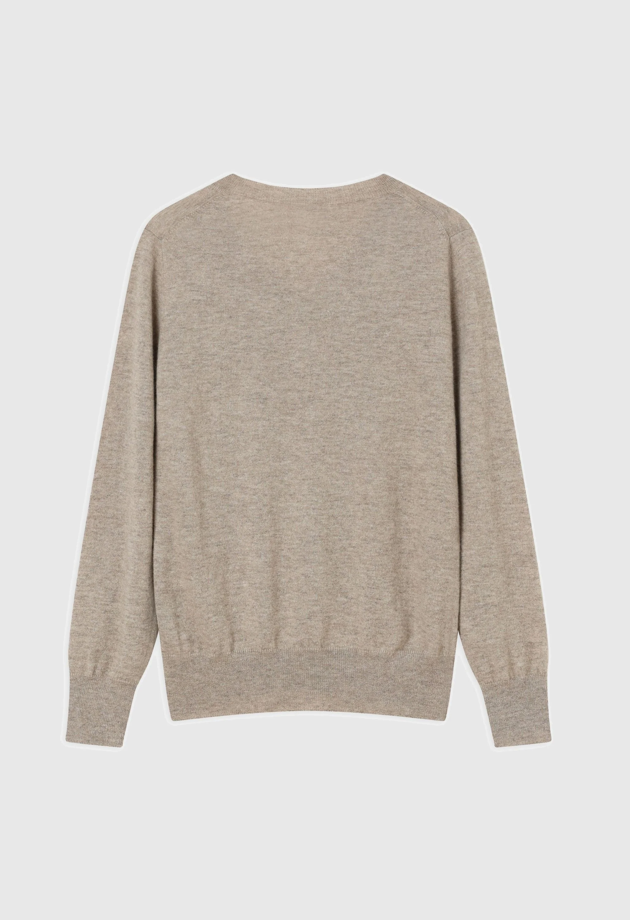 V-Neck 100% Pure Cashmere Pullover Sweater - Image 3