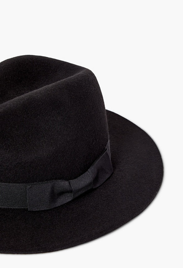 Fedora With Grosgrain Ribbon And Bow - Image 2