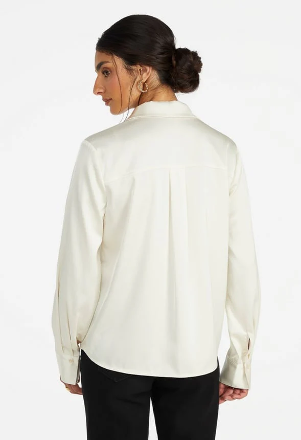 Femme Satin Blouse - Image 2