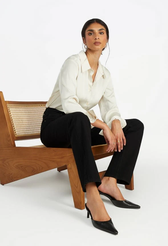 Femme Satin Blouse - Image 4