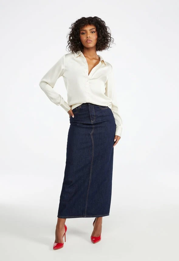 Femme Satin Blouse - Image 5