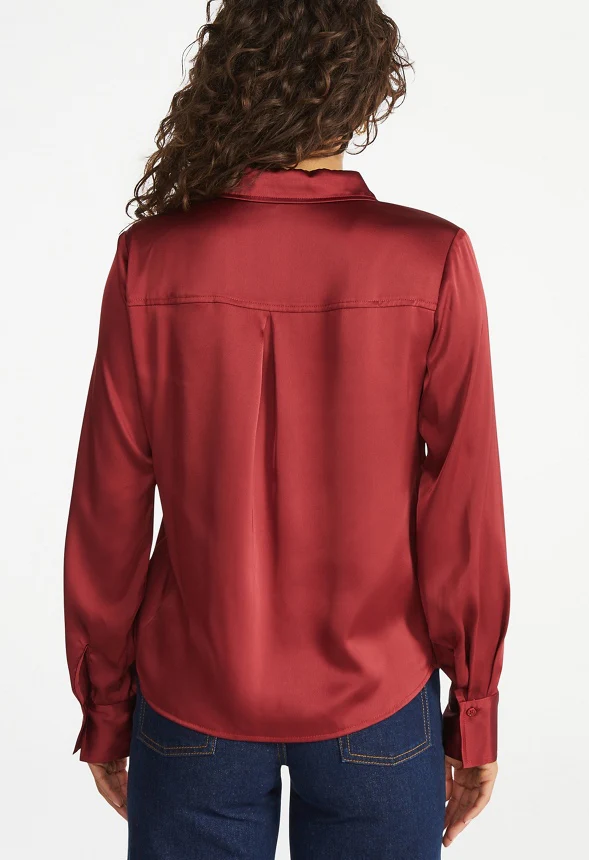 Femme Satin Blouse - Image 2