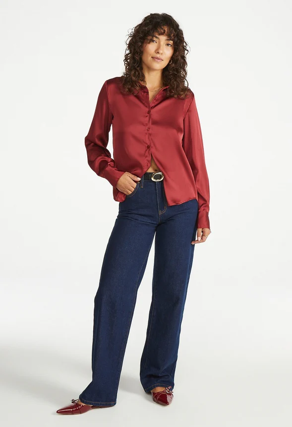 Femme Satin Blouse - Image 5